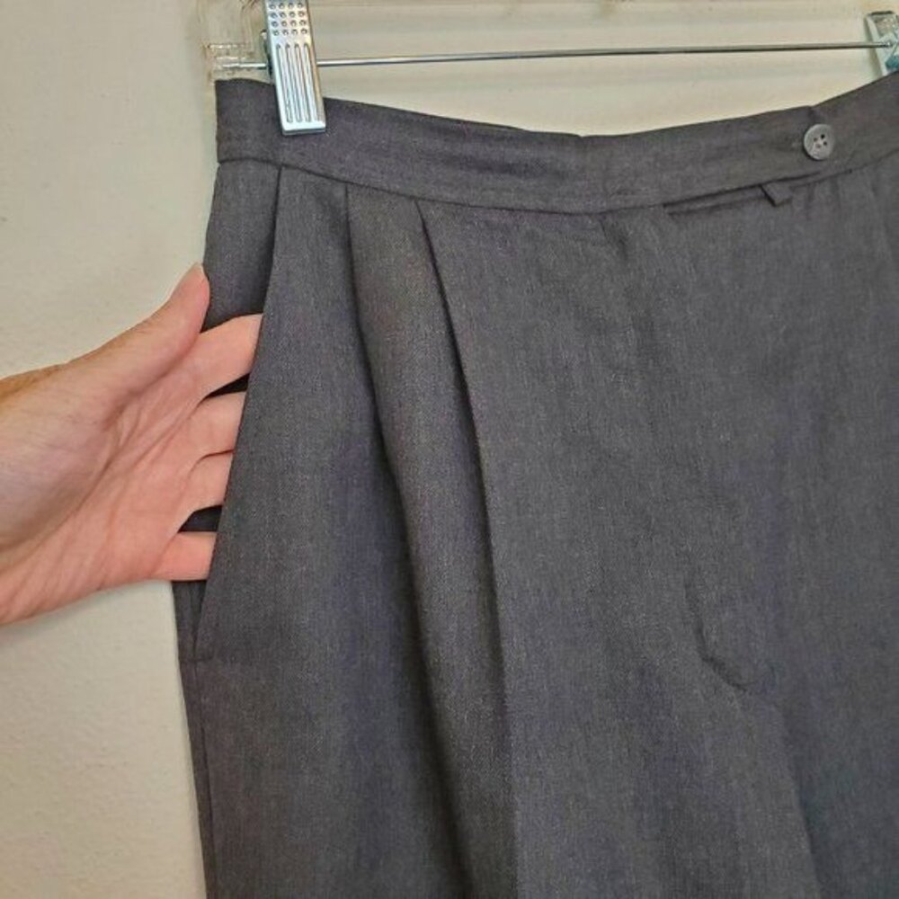 Pendleton gray wool pleat front pants lined - Picture 4 of 12